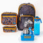 Gamer backpack lunch bag and matching pencil case blue bento box insulated food jar and water bottle | packing the kids school bag just got way more fun | Spixal