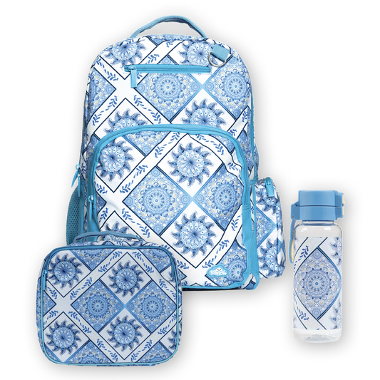 Spencil Matching School Bag Set Boho Blue