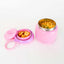 Large 800ml insulated food jar with snack container under lid | warm mac and cheese for school lunch pink | Spixal