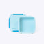 Flexi Snack Lunch Box Light Blue — side view | Spixal