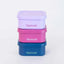Silicone Midi Snack Boxes (3 Pack) - Leakproof - Brights