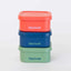 Silicone Midi Snack Boxes (3 Pack) - Leakproof - Bolds