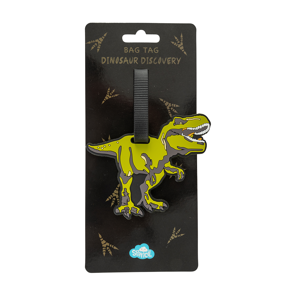 Dinosaur luggage tag 2025