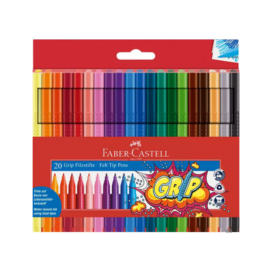 Faber Castell Grip Colour Markers Wallet/20