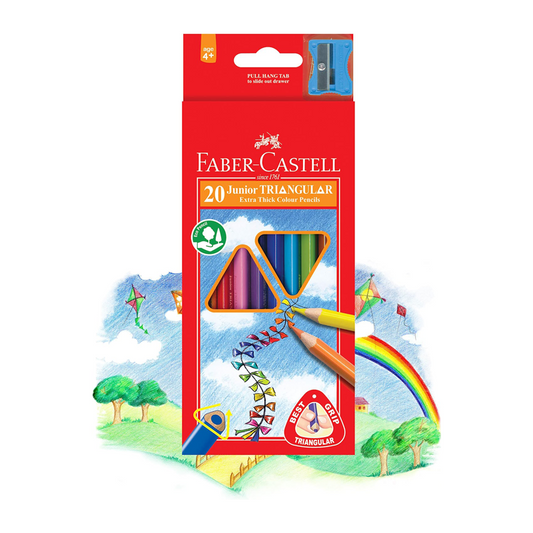 Faber Castell Coloured Pencils Junior Grip Colour Pk20