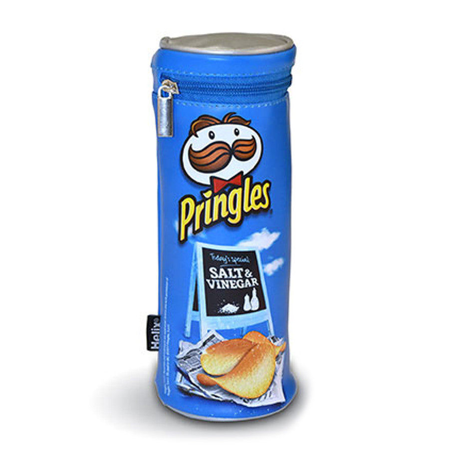 Helix Pringles Pencil Case Blue Salt & Vinegar - front