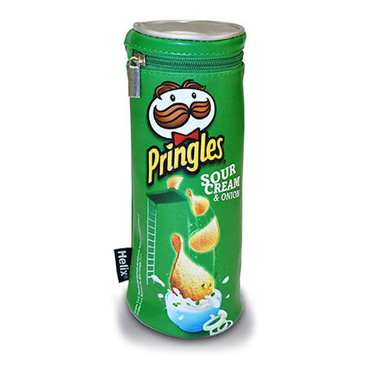 Helix Pringles Pencil Case Green Sour Cream & Onion - front