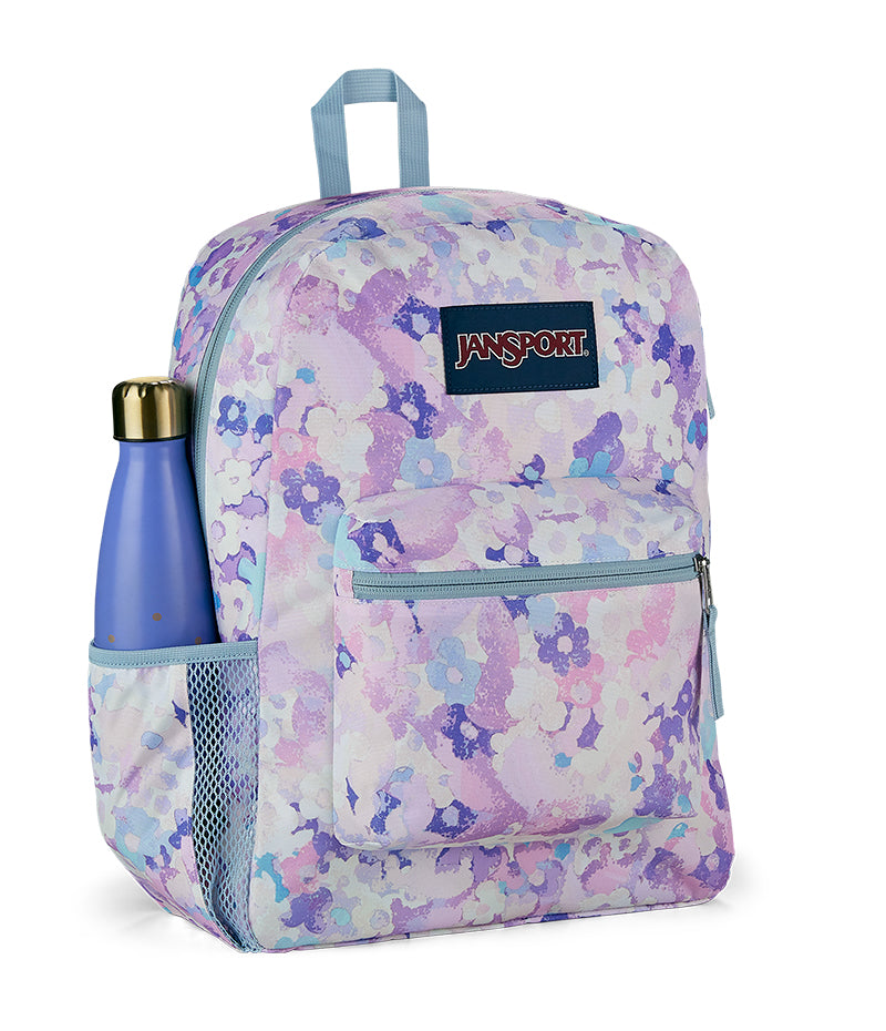 Jansport Cross Town Backpack Mystic Floral side view