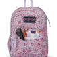 Jansport Cross Town Backpack Baby Blossom Pink front view