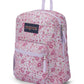 Jansport Cross Town Backpack Baby Blossom Pink side view