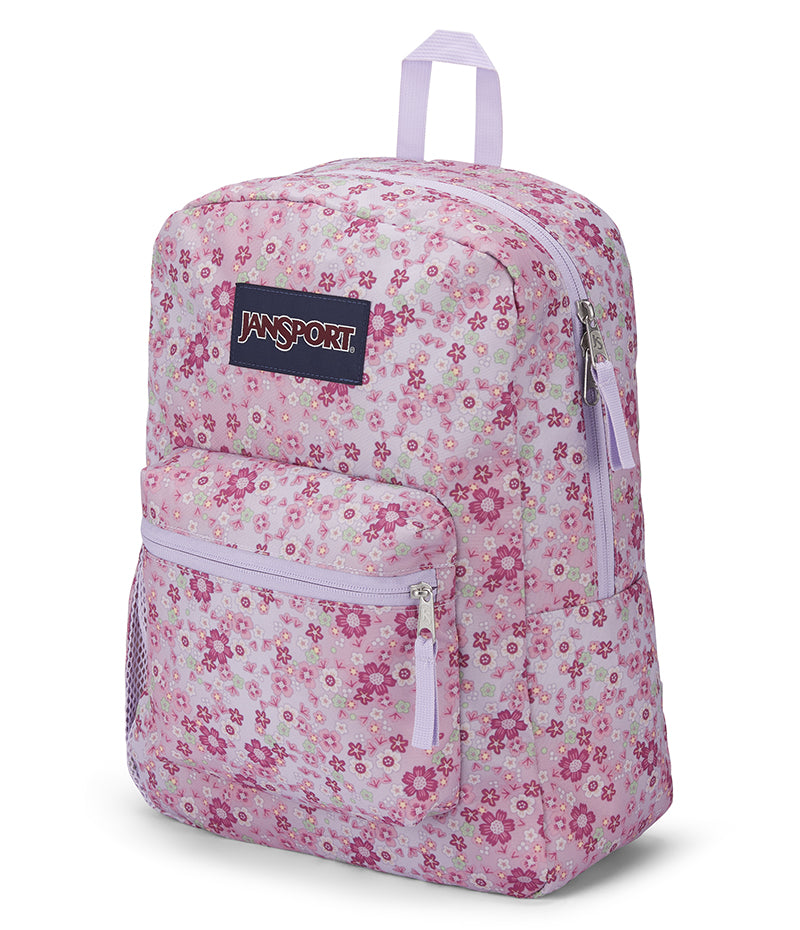 Jansport Cross Town Backpack Baby Blossom Pink side view