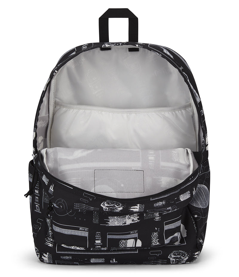 Jansport Superbreak Plus Backpack QR Code Black inside view