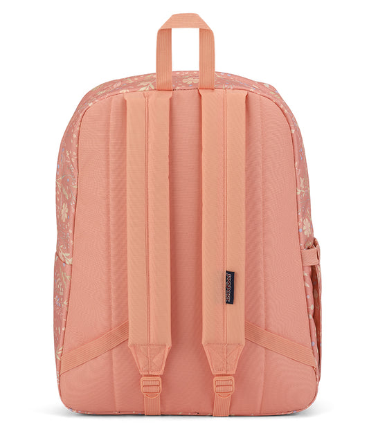 Jansport Superbreak Plus Backpack Dried Foliage Pink back view