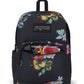 Jansport Superbreak Backpack Floral Glitch Black front view