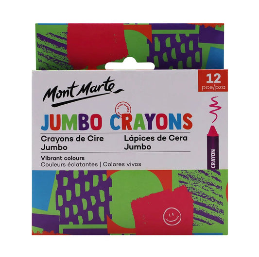 Mont Marte Jumbo Crayons - front view