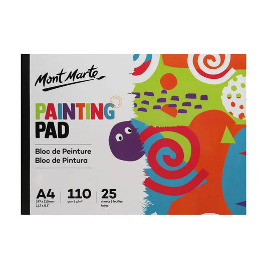 Mont Marte Painting Pad A4 110gsm 25 sheets - front view
