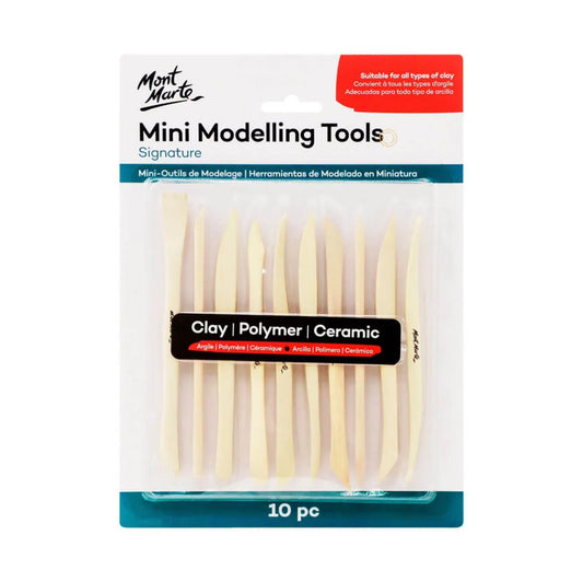 Mont Marte Mini Modelling Clay Tool Boxwood Set- front view