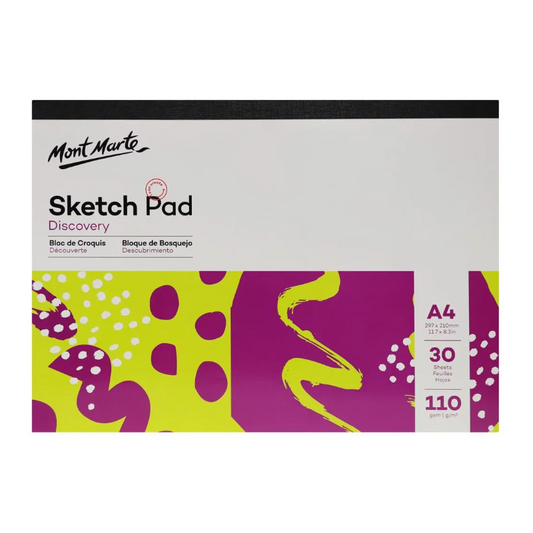 Mont Marte Sketch Pad A4 110gsm 30 Sheets - front view