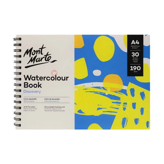 Mont Marte Watercolour Book A4 190 gsm