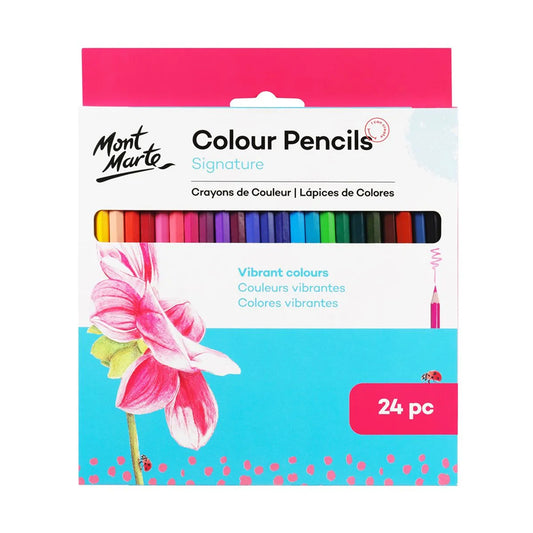 Mont Marte Colour Pencils 24pc - front view