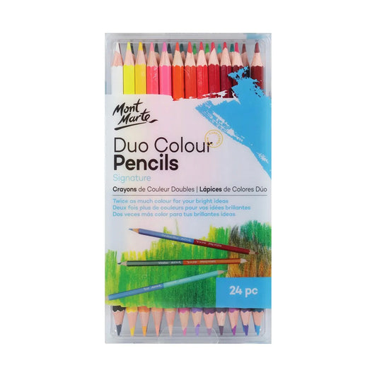Mont Marte Duo Colour Pencils 24pc - front view