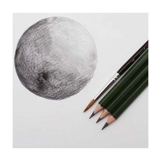 Mont Marte Graphite Water Soluble Pencils - include 3 water-soluble graphite pencils