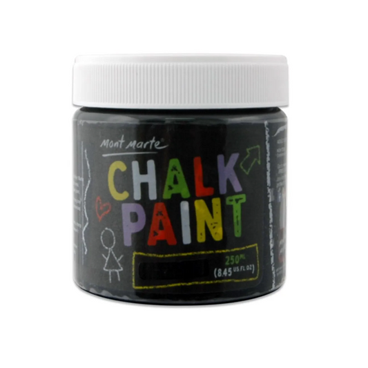 Mont Marte Chalkboard Paint 250ML - Black - front view