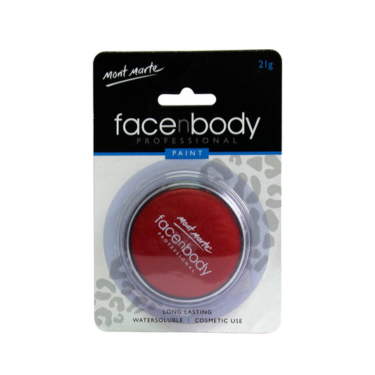 Mont Marte Face & Body Paint 21g Red - front view