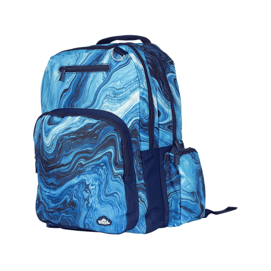 Spencil Big Kids School Bag Backpack Ocean Marble