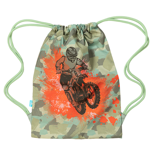 Spencil Big Drawstring Bag Camo Biker