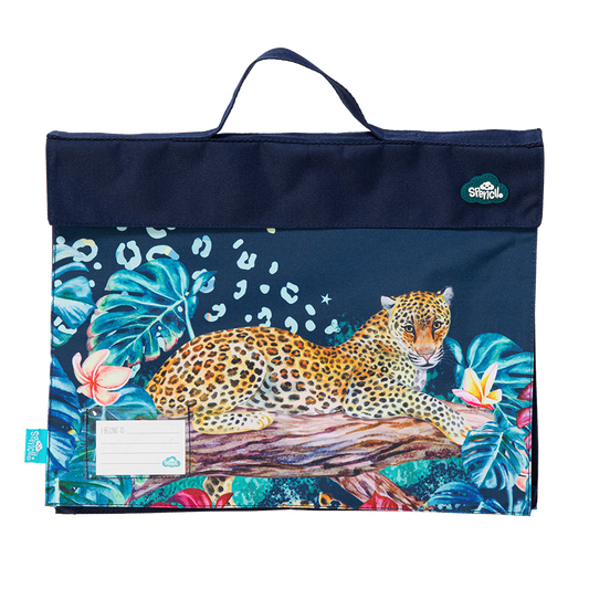 Spencil Homework & Library Bag Leopard Queen