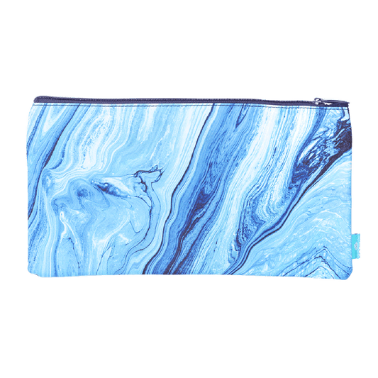 Spencil Twin Zip Pencil Case Ocean Marble