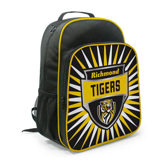 School Bag AFL Backpack Shield Richmond Tigers