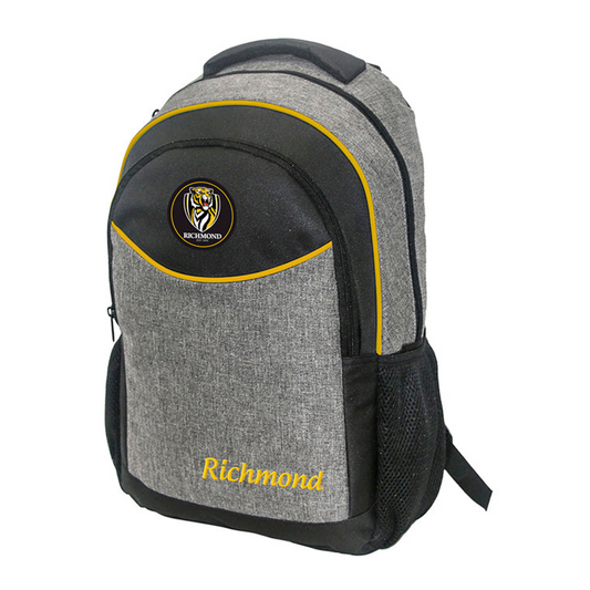 School Bag AFL Backpack Stealth Richmond Tigers