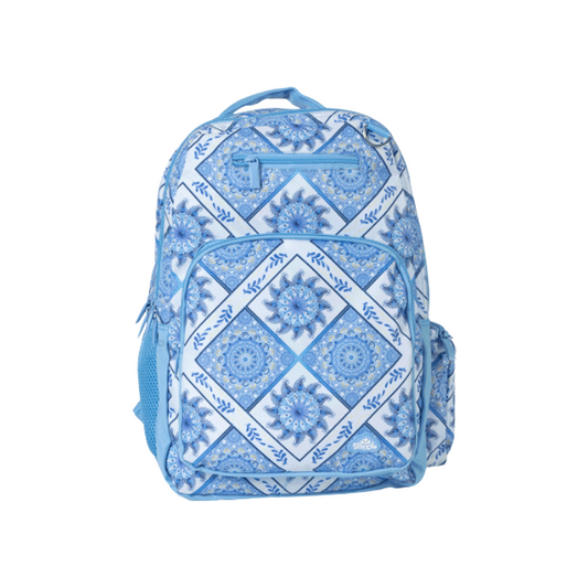 Spencil Big Kids School Bag Backpack Boho Blue