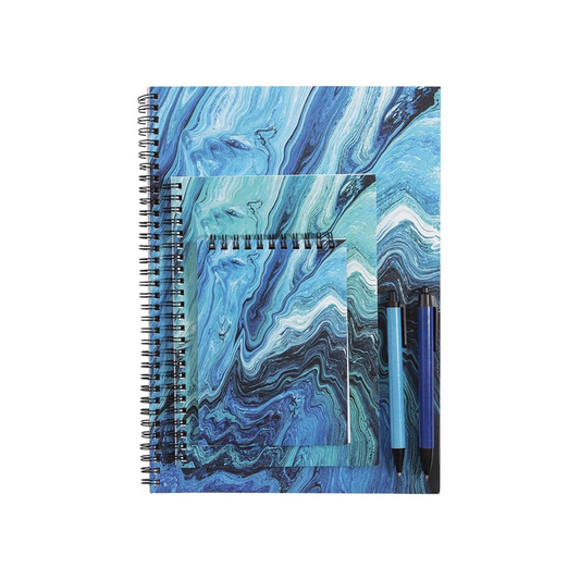 Spencil Stationery Set Ocean Marble