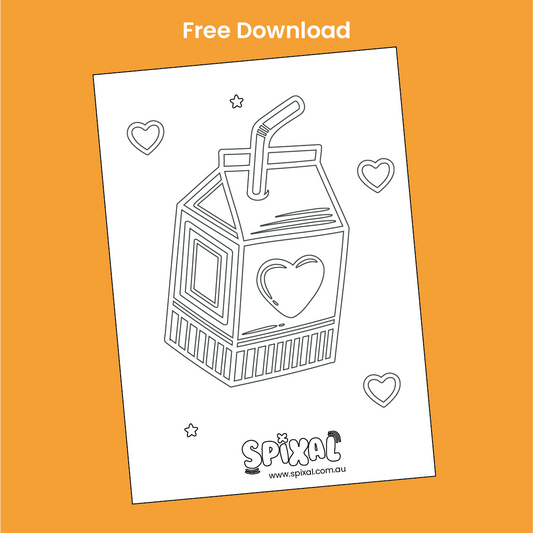 Free Colouring In - Juice Pop Colouring In