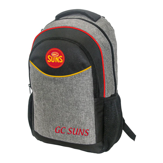 School Bag AFL Backpack Stealth Gold Coast Suns
