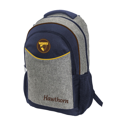 School Bag AFL Backpack Stealth Hawthorn Hawks
