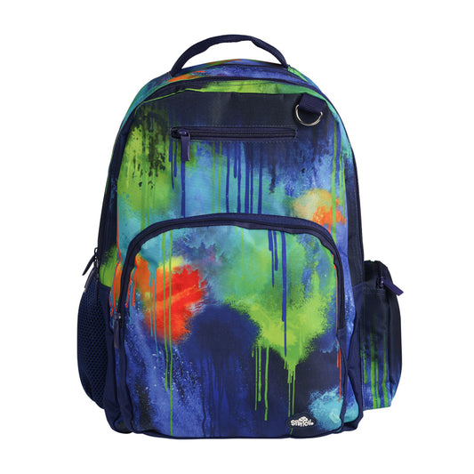 Spencil Big Kids School Bag Backpack Colour Drip