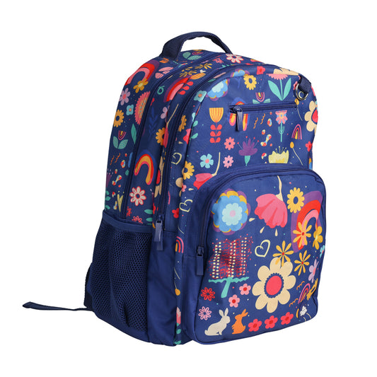 Spencil Big Kids School Bag Backpack Flower Power