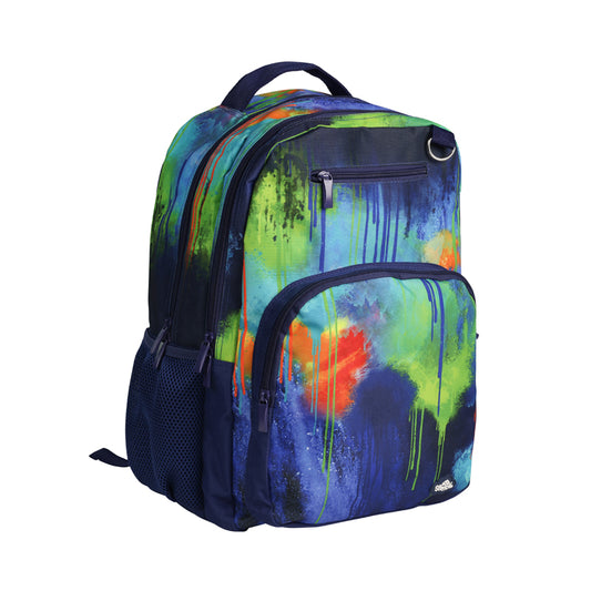 Spencil Big Kids School Bag Backpack Colour Drip