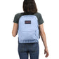 Jansport Backpack Superbreak Blue Dusk 26Litre wearing