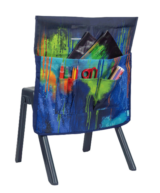 Spencil Chair Bag Organiser Colour Drip