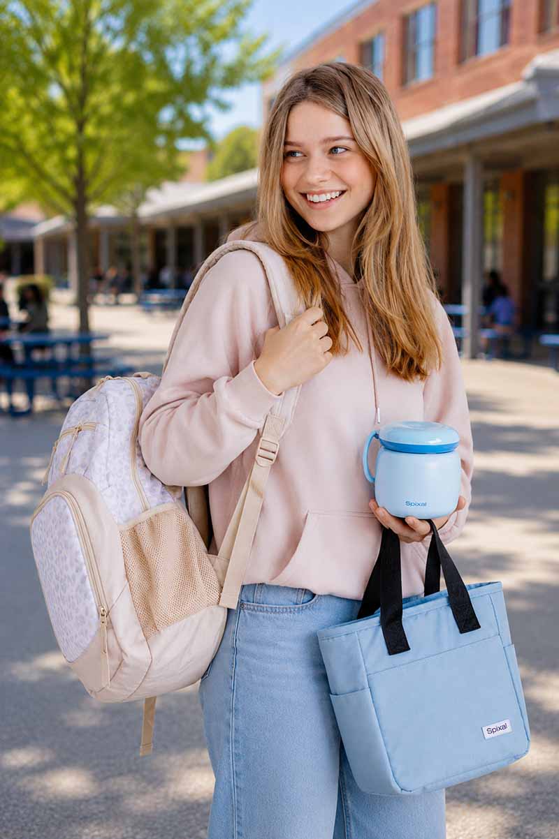 Leopard Print Coordinated Bags And Lunchwear