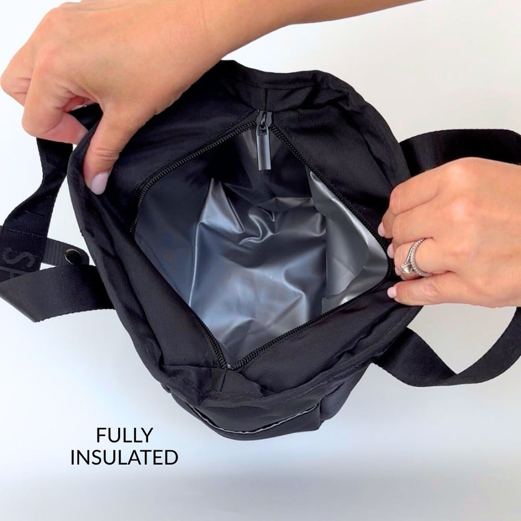 Commute Lunch Tote Prep System Green — interior pockets and organisation detail | Spixal