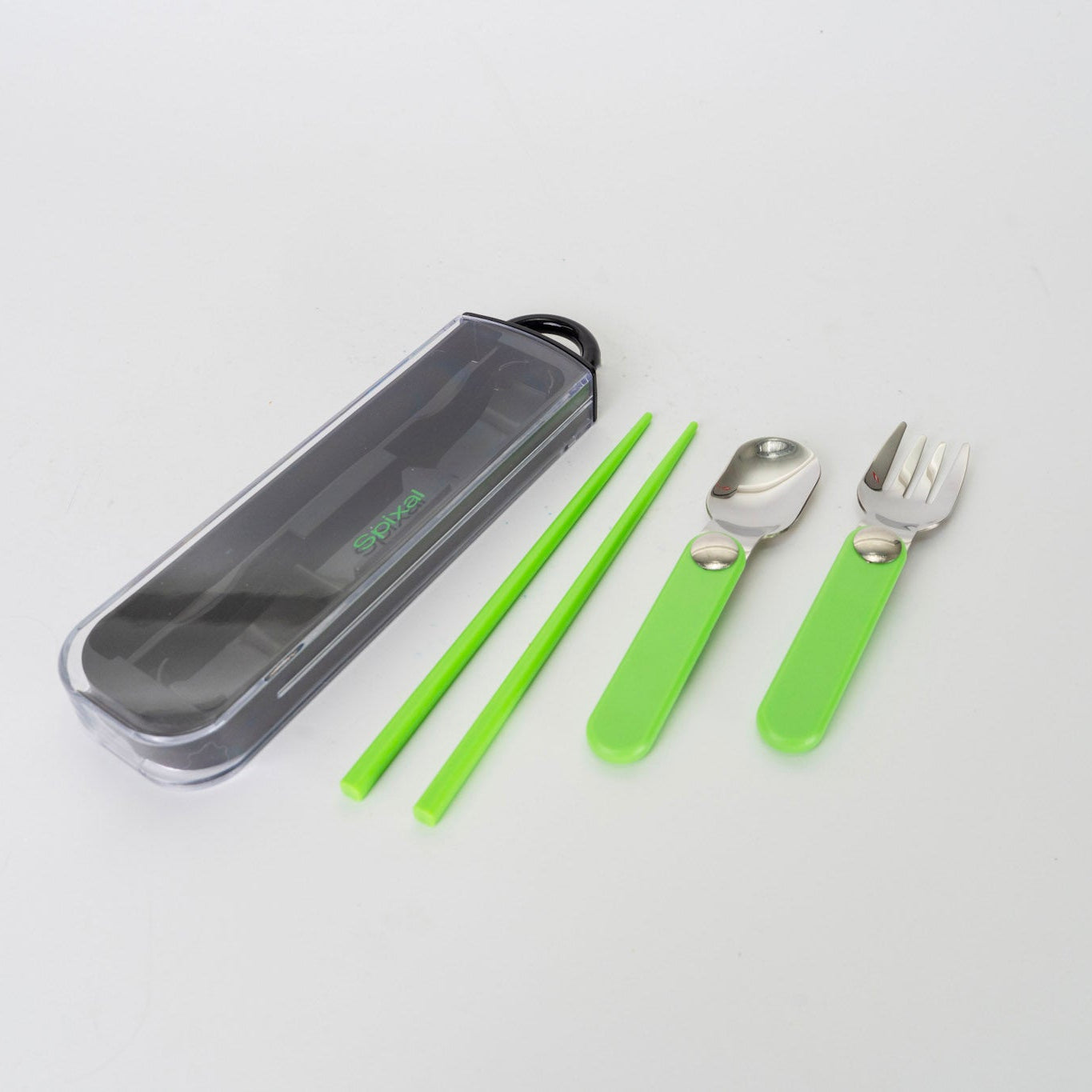 Kids Cutlery Set With Case For School Lunches Black Secondary image