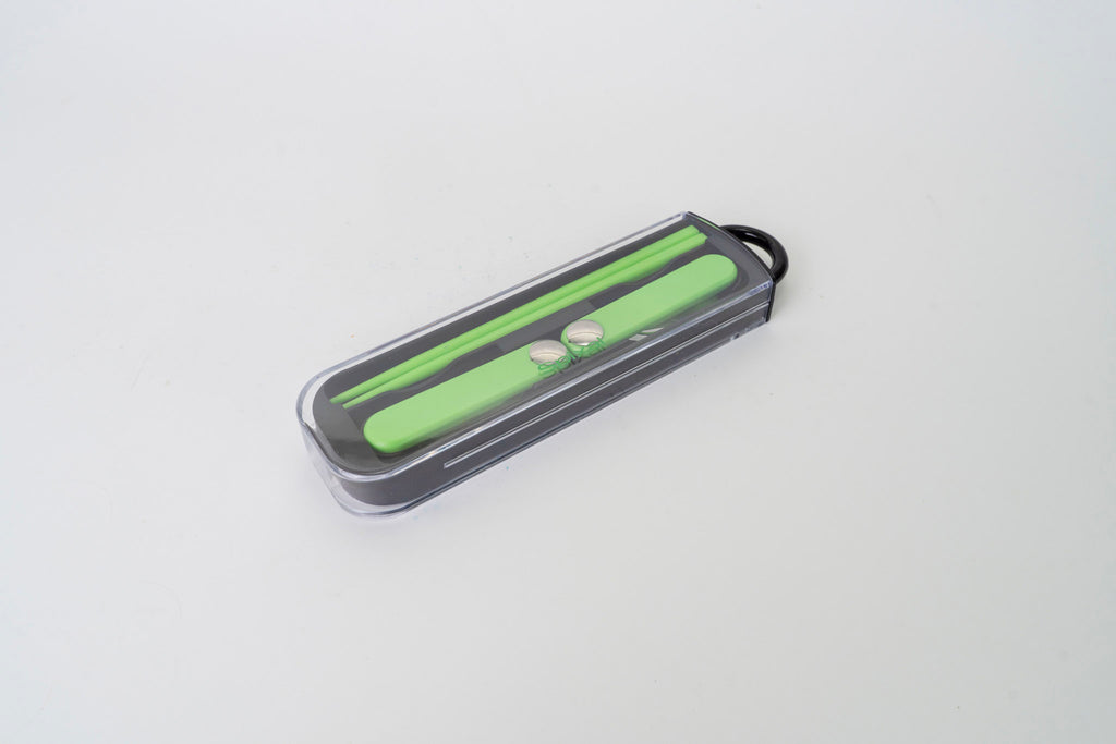 Kids Cutlery Set With Case For School Lunches Black