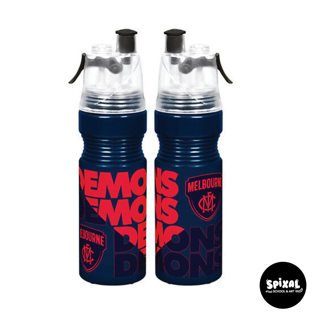 AFL Misting Water Bottle Melbourne Demons