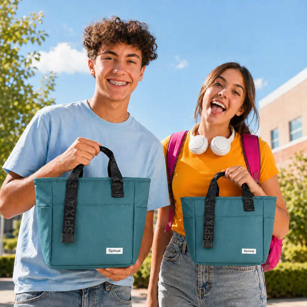 Commute Green Large Insulated Lunch Tote Bag for Work & School Secondary image